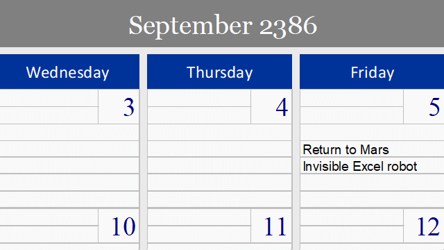 Ultimate Monthly Calendar
