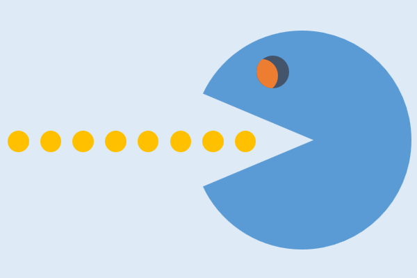Create a blue Pac-man figure in PowerPoint – How to