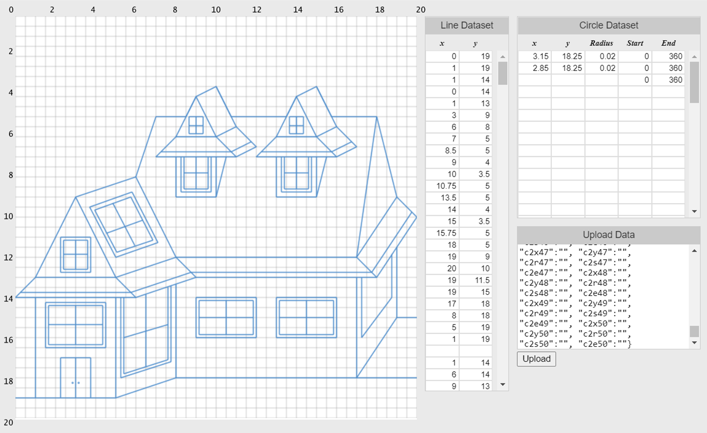 Build a house in Artplotty Grid 21