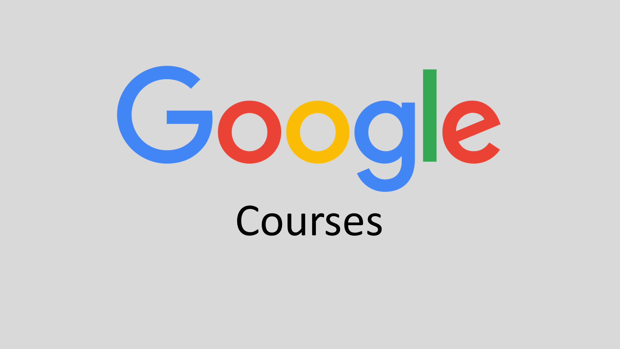 Google courses
