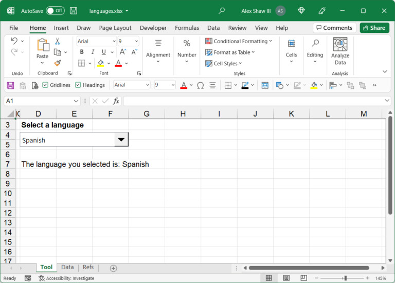 All the languages list in Excel - Excel Effects