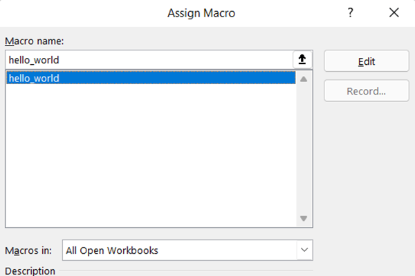 Run a macro from a form button in Excel – How to