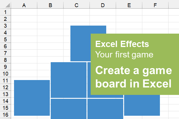 Create a game board in Excel