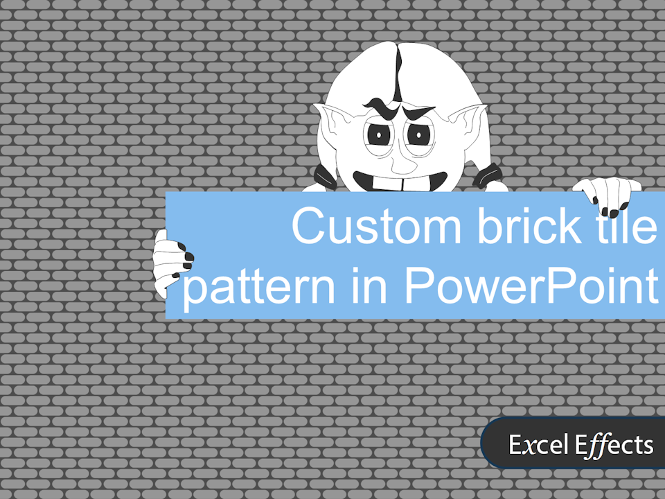 Create rounded brick tile pattern in PowerPoint - How-to - Excel Effects