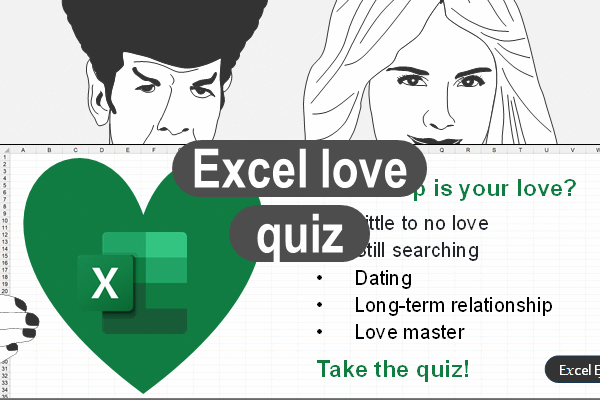 Microsoft Excel love and relationship quiz
